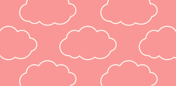 pink cloud graphic